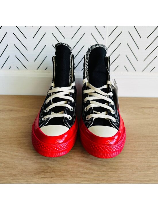 ⭐CONVERSE CDG Hearts Chuck 70 Comme des Garcons Sz 10 Mens Shoes Sneaker A01793C main image 9